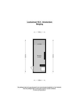 Floorplan - Lootsstraat, 1053 NX Amsterdam